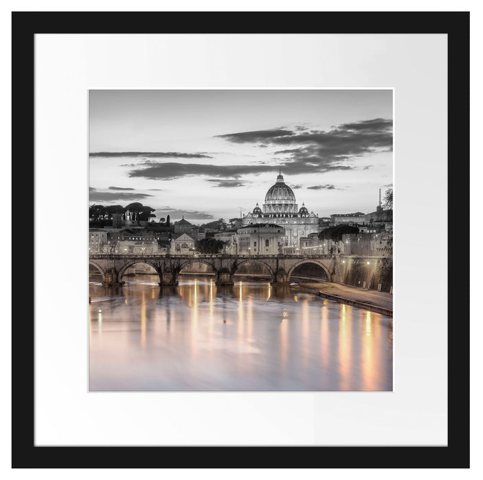 der Basilika St. Peter in Rom Passepartout Quadratisch 40x40