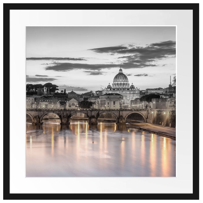 der Basilika St. Peter in Rom Passepartout Quadratisch 55x55