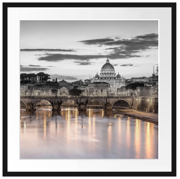 der Basilika St. Peter in Rom Passepartout Quadratisch 70x70