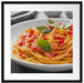 Rustikale italienische Spaghetti Passepartout Quadratisch 55x55
