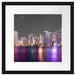 Skyline von Miami Florida Passepartout Quadratisch 40x40