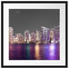 Skyline von Miami Florida Passepartout Quadratisch 55x55