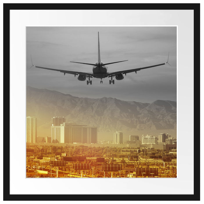 Urlaubsreise nach Las Vegas Passepartout Quadratisch 55x55