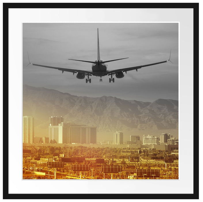 Urlaubsreise nach Las Vegas Passepartout Quadratisch 70x70