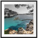 Mallorca Bay Cove Passepartout Quadratisch 70x70