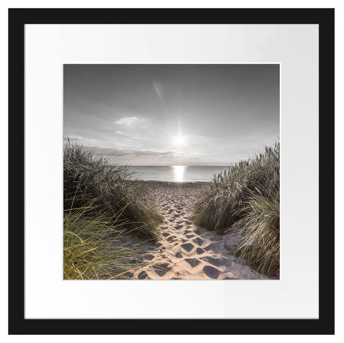 der Weg ins Meer Passepartout Quadratisch 40x40