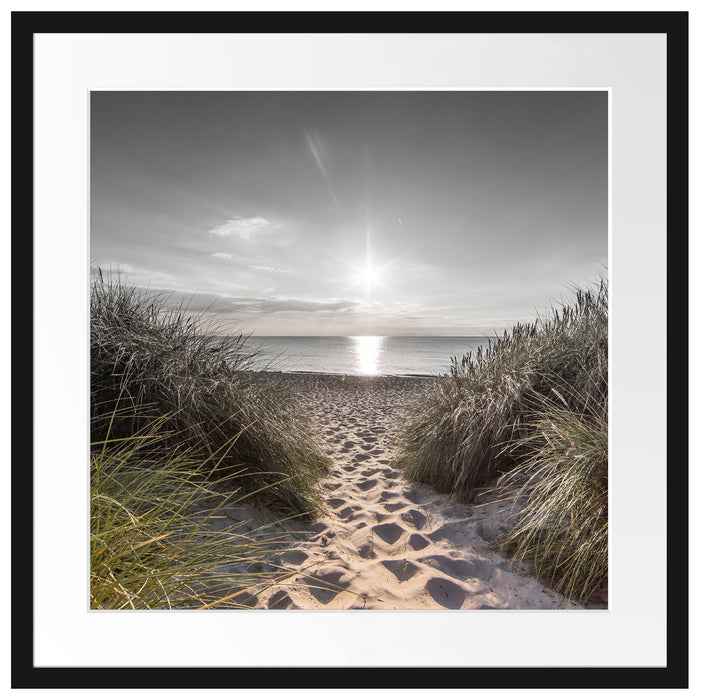 der Weg ins Meer Passepartout Quadratisch 55x55