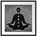 Meditation mit den 7 Chakren Passepartout Quadratisch 55x55