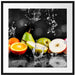Früchte im Wasser Passepartout Quadratisch 70x70