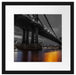 Manhatten Brücke New York Passepartout Quadratisch 40x40