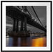 Manhatten Brücke New York Passepartout Quadratisch 70x70