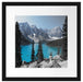 Moraine Lake kanadische Berge Passepartout Quadratisch 40x40