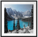 Moraine Lake kanadische Berge Passepartout Quadratisch 70x70