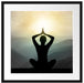 Yoga und Meditation Passepartout Quadratisch 55x55