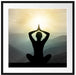 Yoga und Meditation Passepartout Quadratisch 70x70