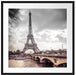 Eiffelturm in Paris Passepartout Quadratisch 70x70