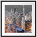 Luftaufnahme Chicago Passepartout Quadratisch 55x55