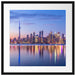 Skyline Toronto in der Abenddämmerung Passepartout Quadratisch 55