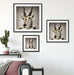 Antilopenkopf mit Menschenkörper Passepartout Wohnzimmer Quadratisch
