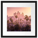 Palmen vor Skyline von Los Angeles Passepartout Quadratisch 40