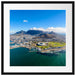 Luftaufnahme von Kapstadt Passepartout Quadratisch 55