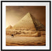 Pyramiden in Ägypten bei Sonnenuntergang Passepartout Quadratisch 70