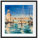 Segelschiffe im Hafen Venedigs Passepartout Quadratisch 55