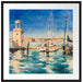 Segelschiffe im Hafen Venedigs Passepartout Quadratisch 70