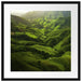 Grüne Berglandschaft in Thailand Passepartout Quadratisch 55