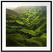 Grüne Berglandschaft in Thailand Passepartout Quadratisch 70