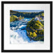 Panorama vom Rheinfall in der Schweiz Passepartout Quadratisch 40