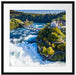 Panorama vom Rheinfall in der Schweiz Passepartout Quadratisch 55