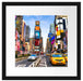 Times Square in new York City Passepartout Quadratisch 40