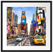 Times Square in new York City Passepartout Quadratisch 55