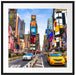 Times Square in new York City Passepartout Quadratisch 70