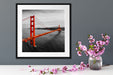 Golden Gate Bridge bei Sonnenuntergang B&W Detail Passepartout Detail Quadratisch