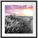 Lavendellandschaft bei Sonnenuntergang B&W Detail Passepartout Quadratisch 55