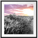 Lavendellandschaft bei Sonnenuntergang B&W Detail Passepartout Quadratisch 70