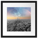 Panorama Regenbogen über Paris B&W Detail Passepartout Quadratisch 40