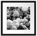 Hunderte bunte Luftballons, Monochrome Passepartout Quadratisch 40