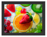 Leckeres buntes Obst Schattenfugenrahmen 38x30