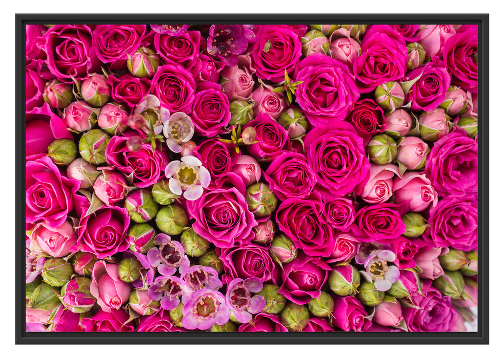 Pixxprint Blumen, im Schwebe-Effekt Bilderrahmen