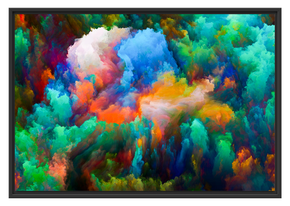 Pixxprint Farbflash Holi, im Schwebe-Effekt Bilderrahmen