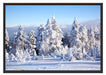 Winterwald Schattenfugenrahmen 100x70