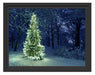 Leuchtender Weihnachtsbaum Schattenfugenrahmen 38x30
