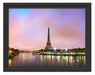 Eifelturm Paris bei Nacht Schattenfugenrahmen 38x30