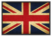 Großbritannien Flagge Schattenfugenrahmen 100x70