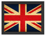 Großbritannien Flagge Schattenfugenrahmen 38x30