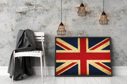 Großbritannien Flagge Schattenfugenrahmen Wohnzimmer