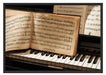 Klavier Noten Piano Schattenfugenrahmen 100x70
